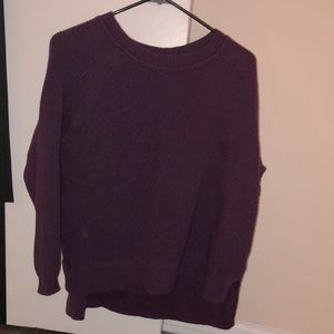 Time and Tru Sweater Dark Purple Long Sleeve Womens XL